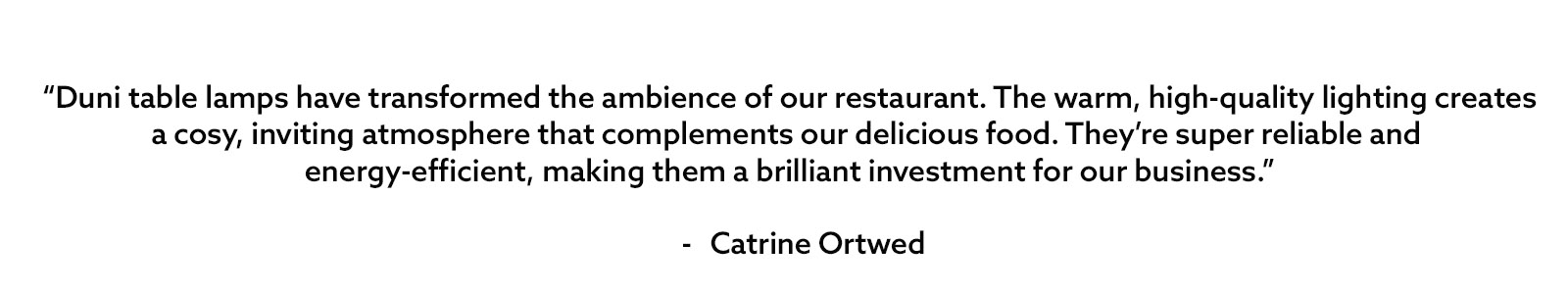 KöD Testimonial - Cordless LED Lamps KöD Testimonial - Cordless LED Lamps