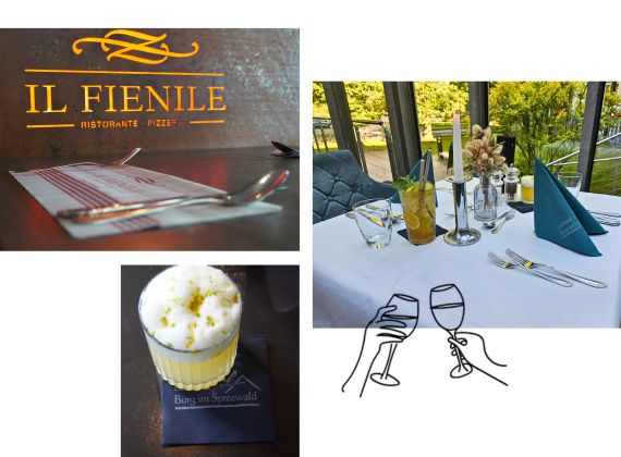 Duni Produkte im Landhotel Burg im Spreewald